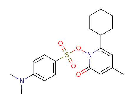 6-cyclohexyl-4-methyl-2-oxopyridin-1(2H)-yl 4-(dimethylamino)benzenesulfonate