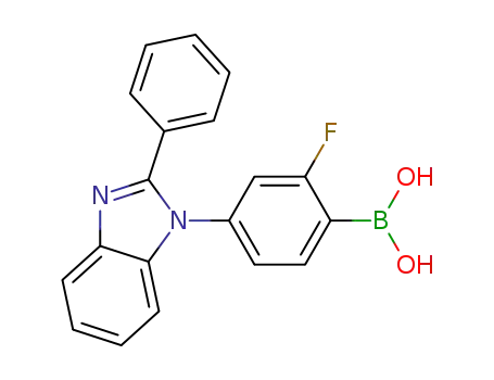 2-fluoro-4-(2-phenylbenzimidazolyl)benzeneboronic acid