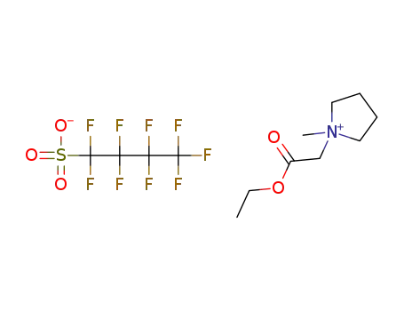 1-(2-ethoxy-2-oxoethyl)-1-methyl-pyrrolidinium nonafluorobutanesulfonate