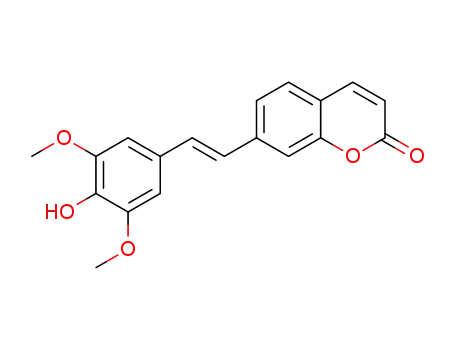 7-[(E)-2-(4-hydroxy-3,5-dimethoxyphenyl)ethenyl]-2H-chromen-2-one
