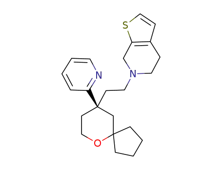 (R)-6-(2-(9-(pyridin-2-yl)-6-oxaspiro[4.5]decan-9-yl)ethyl)-4,5,6,7-tetrahydrothieno[2,3-c]pyridine