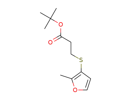 tert-butyl 3-((2-methylfuran-3-yl)thio)propanoate