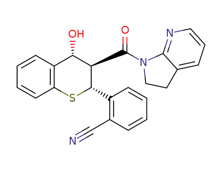2-((2R,3S,4R)-3-(2,3-dihydro-1H-pyrrolo[2,3-b]pyridine-1-carbonyl)-4-hydroxythiochroman-2-yl)benzonitrile