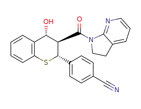 4-((2R,3S,4R)-3-(2,3-dihydro-1H-pyrrolo[2,3-b]pyridine-1-carbonyl)-4-hydroxythiochroman-2-yl)benzonitrile