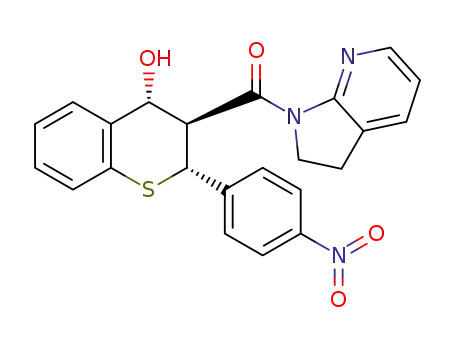 (2,3-dihydro-1H-pyrrolo[2,3-b]pyridin-1-yl)((2R,3S,4R)-4-hydroxy-2-(4-nitrophenyl)thiochroman-3-yl)methanone