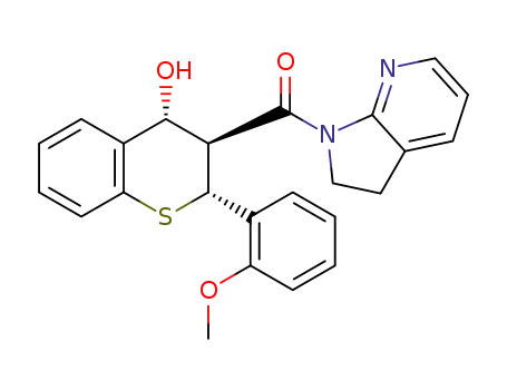 (2,3-dihydro-1H-pyrrolo[2,3-b]pyridin-1-yl)((2R,3S,4R)-4-hydroxy-2-(2-methoxyphenyl)thiochroman-3-yl)methanone