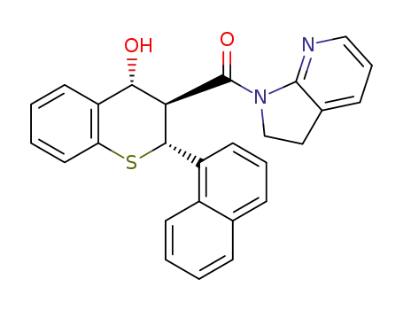 (2,3-dihydro-1H-pyrrolo[2,3-b]pyridin-1-yl)((2R,3S,4R)-4-hydroxy-2-(naphthalen-1-yl)thiochroman-3-yl)methanone