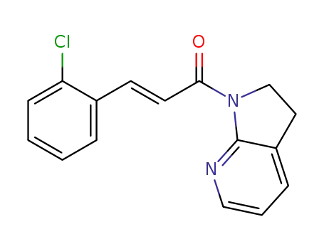 (E)-3-(2-chlorophenyl)-1-(2,3-dihydro-1H-pyrrolo[2,3-b]pyridin-1-yl)prop-2-en-1-one
