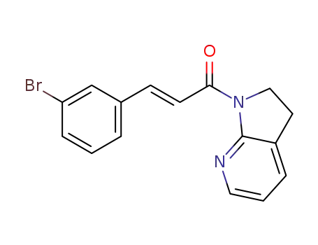 (E)-3-(3-bromophenyl)-1-(2,3-dihydro-1H-pyrrolo[2,3-b]pyridin-1-yl)prop-2-en-1-one