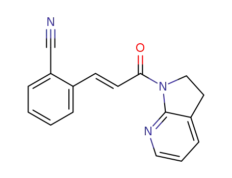 (E)-2-(3-(2,3-dihydro-1H-pyrrolo[2,3-b]pyridin-1-yl)-3-oxoprop-1-en-1-yl) Benzonitrile