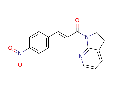 (E)-1-(2,3-dihydro-1H-pyrrolo[2,3-b]pyridin-1-yl)-3-(4-nitrophenyl)prop-2-en-1-one