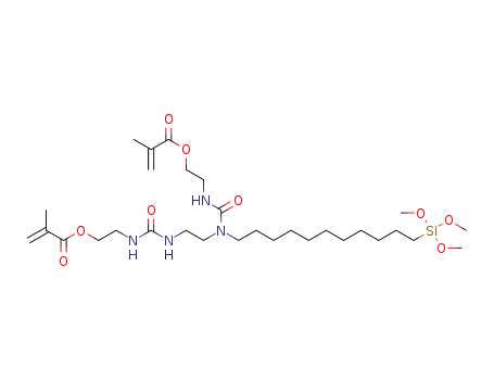 4,9-dioxo-5-(11-(trimethoxysilyl)undecyl)-3,5,8,l0-tetraazadodecane-1,12-diyl bis(2-methylacrylate)