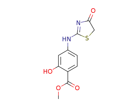 methyl 2-hydroxy-4-[(4,5-dihydro-4-oxo-1,3-thiazol-2-yl)amino]benzoate