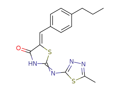 (5Z)-2-[(5-methyl-1,3,4-thiadiazol-2-yl)imino]-5-[(4-propylphenyl)methylidene]-1,3-thiazolidin-4-one