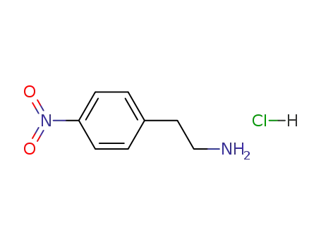Molecular Structure of 29968-78-3 (4-Nitrophenethylamine hydrochloride)