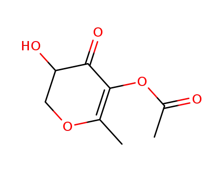 2,3-dihydro-3-hydroxy-5-acetoxy-6-methyl-4H-pyran-4-one