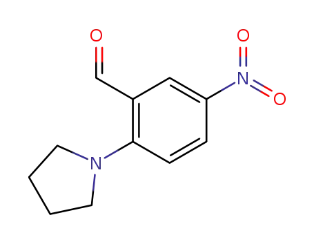 Molecular Structure of 30742-59-7 (5-Nitro-2-pyrrolidin-1-ylbenzaldehyde)