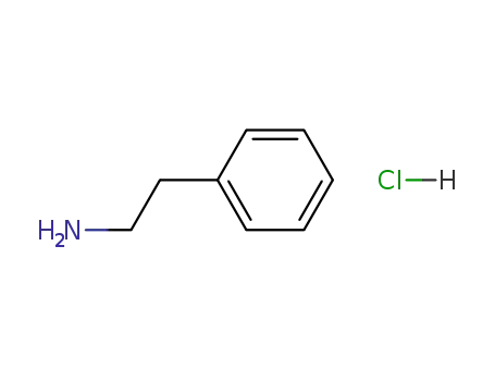 Molecular Structure of 156-28-5 (2-Phenylethylamine hydrochloride)