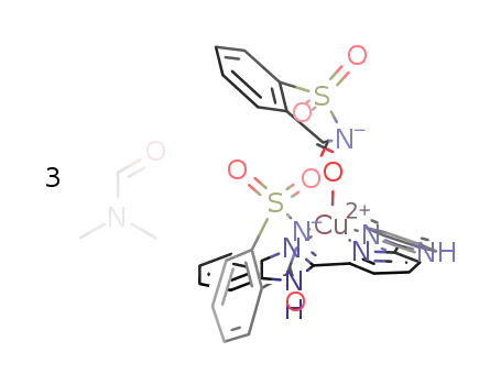 [Cu(saccharinate)2(2,6-bis(2-benzimidazolyl)pyridine)]*3DMF