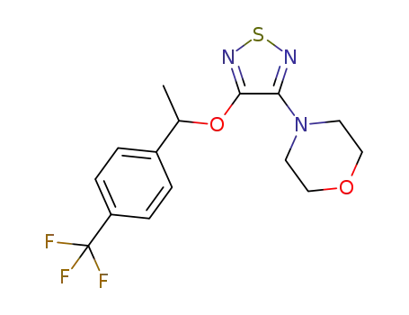 4-(4-(1-(4-(trifluoromethyl)phenyl)ethoxy)-1,2,5-thiadiazol-3-yl)morpholine