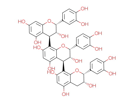 [4,8':4',8''-Ter-2H-1-benzopyran]-3,3',3'',5,5',5'',7,7',7''-nonol, 2,2',2''-tris(3,4-dihydroxyphenyl)-3,3',3'',4,4',4''-hexahydro-, (2R,2'R,2''R,3R,3'R,3''R,4R,4'S)-