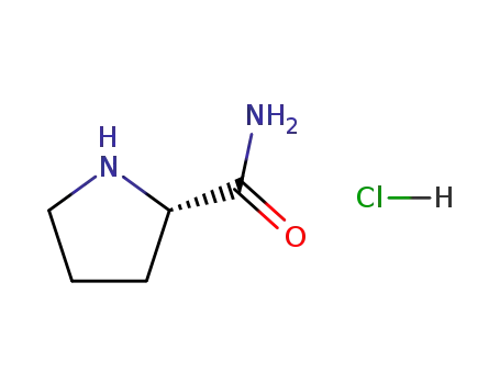 Molecular Structure of 42429-27-6 (L-Prolinamide hydrochloride)