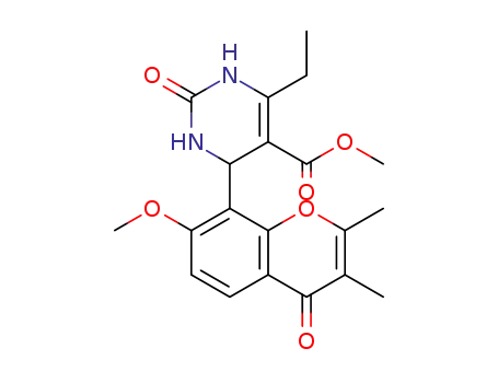methyl-6-ethyl-4-(7‑methoxy-2,3-dimethyl-4-oxo-4H-chromen-8-yl)-2-oxo-1,2,3,4-tetrahydropyrimidine-5-carboxylate
