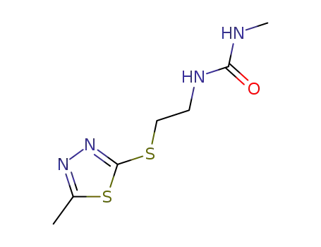 N-Methyl-N'-<2-(5-methyl-1,3,4-thiadiazol-2-yl)-thioethyl>urea