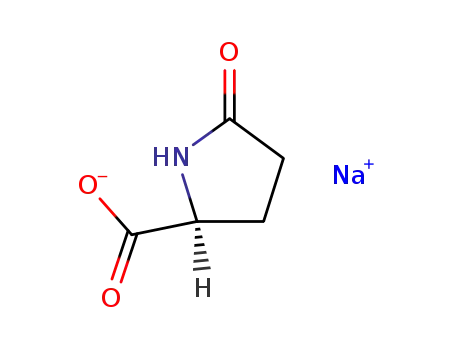 Molecular Structure of 28874-51-3 (Sodium L-pyroglutamate)