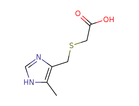 Molecular Structure of 112528-37-7 (Acetic acid, [[(5-methyl-1H-imidazol-4-yl)methyl]thio]-)