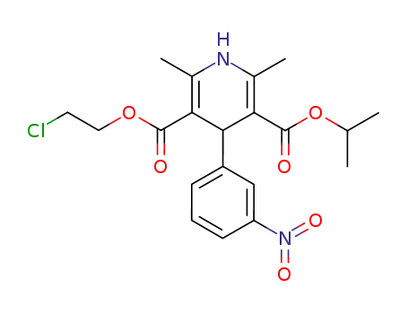 2,6-dimethyl-4-(3'-nitrophenyl)-1,4-dihydropyridine-3,5-dicarboxylic acid 3-β-chloroethyl ester 5-isopropyl ester