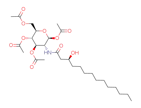 1,3,4,6-tetra-O-acetyl-2-deoxy-<(3R)-3-hydroxytetradecanamido>-β-D-glucopyranose