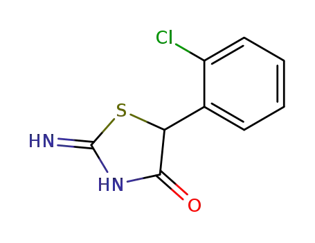 5-(2-chlorophenyl)-2-imino-1,3-thiazolidin-4-one