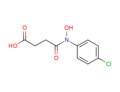 Molecular Structure of 81576-12-7 (4-[(4-chlorophenyl)(hydroxy)amino]-4-oxobutanoic acid)