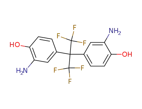 Molecular Structure of 83558-87-6 (2,2-Bis(3-amino-4-hydroxyphenyl)hexafluoropropane)