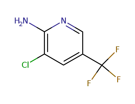 Molecular Structure of 79456-26-1 (3-Chloro-5-(trifluoromethyl)pyridin-2-amine)