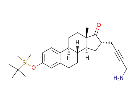 (8R,9S,13S,14S,16S)-16-(4-Amino-but-2-ynyl)-3-(tert-butyl-dimethyl-silanyloxy)-13-methyl-6,7,8,9,11,12,13,14,15,16-decahydro-cyclopenta[a]phenanthren-17-one