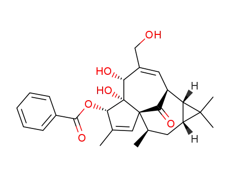 Molecular Structure of 83036-64-0 (ingenol 3-benzoate)