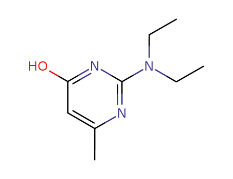 Molecular Structure of 42487-72-9 (2-DIETHYLAMINO-6-HYDROXY-4-METHYLPYRIMIDINE)