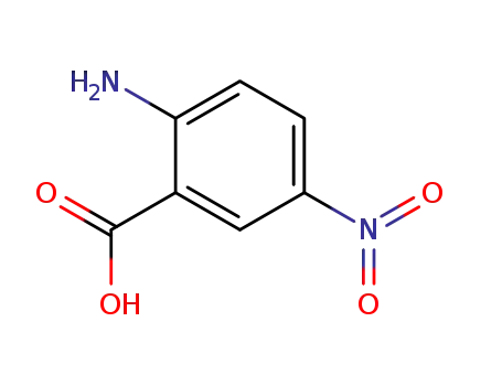 Molecular Structure of 616-79-5 (2-Amino-5-nitrobenzoic acid)