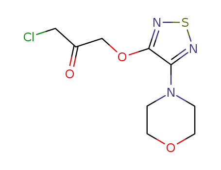 3-chloro-1-<(4-morpholino-1,2,5-thidiazol-3-yl)oxy>-2-propanone