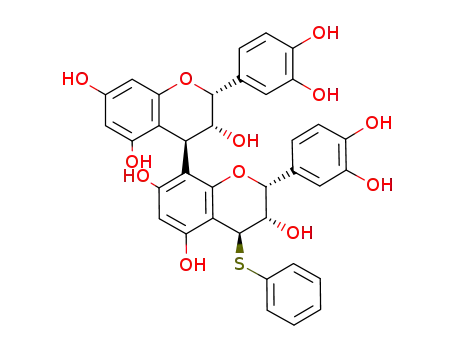 (2R,3R,4R)-2,3-cis-3,4-trans-3,3',4',5,7-pentahydroxy-4-<(2R,3S,4S)-2,3-cis-3,4-trans-3,3',4',5,7-pentahydroxy-4-phenylthioflavan-8-yl>flavan