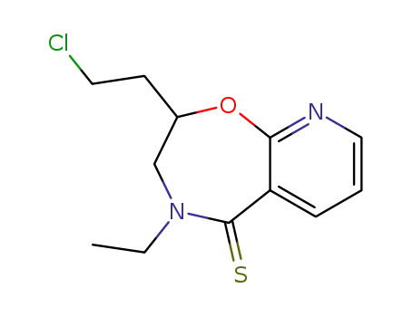 8-(2-Chloro-ethyl)-6-ethyl-7,8-dihydro-6H-9-oxa-1,6-diaza-benzocycloheptene-5-thione