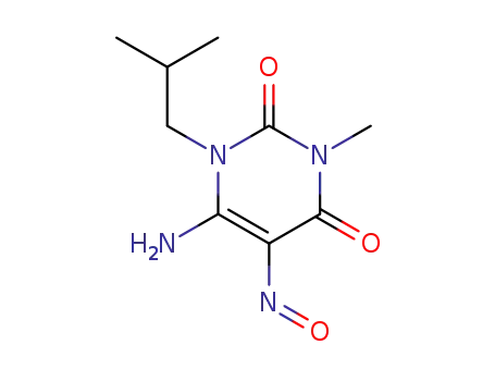 1-isobutyl-3-methyl-5-nitroso-6-amino uracil