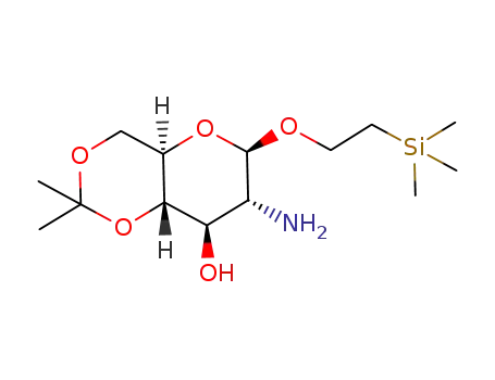 2-(trimethylsilyl)ethyl 2-amino-2-deoxy-4,6-O-isopropylidene-β-D-glucopyranoside