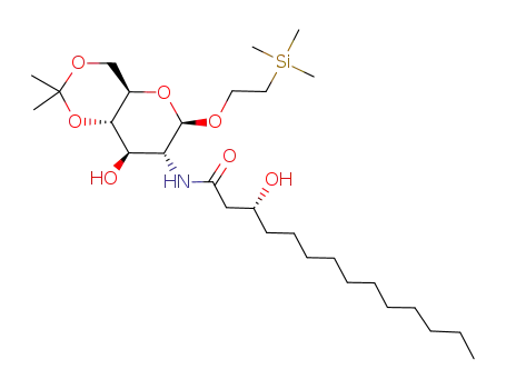 2-(trimethylsilyl)ethyl 2-deoxy-2-<(3R)-3-hydroxytetradecanamido>-4,6-O-isopropylidene-β-D-glucopyranoside