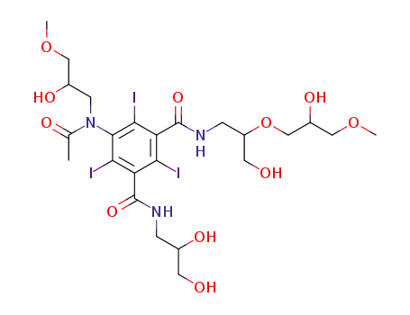 5-[Acetyl-(2-hydroxy-3-methoxy-propyl)-amino]-N-(2,3-dihydroxy-propyl)-N'-[3-hydroxy-2-(2-hydroxy-3-methoxy-propoxy)-propyl]-2,4,6-triiodo-isophthalamide