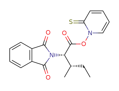 (2S,3S)-2-(1,3-Dioxo-1,3-dihydro-isoindol-2-yl)-3-methyl-pentanoic acid 2-thioxo-2H-pyridin-1-yl ester