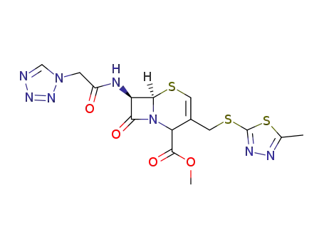 (6R,7R)-3-(5-Methyl-[1,3,4]thiadiazol-2-ylsulfanylmethyl)-8-oxo-7-(2-tetrazol-1-yl-acetylamino)-5-thia-1-aza-bicyclo[4.2.0]oct-3-ene-2-carboxylic acid methyl ester