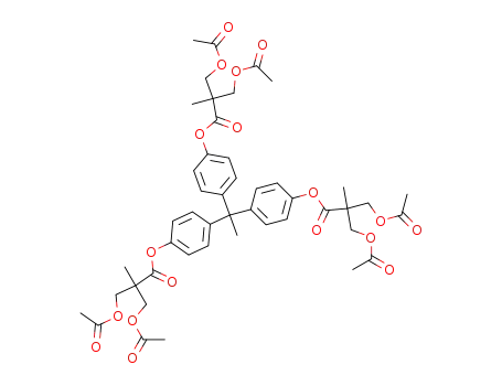 3-Acetoxy-2-acetoxymethyl-2-methyl-propionic acid 4-{1,1-bis-[4-(3-acetoxy-2-acetoxymethyl-2-methyl-propionyloxy)-phenyl]-ethyl}-phenyl ester